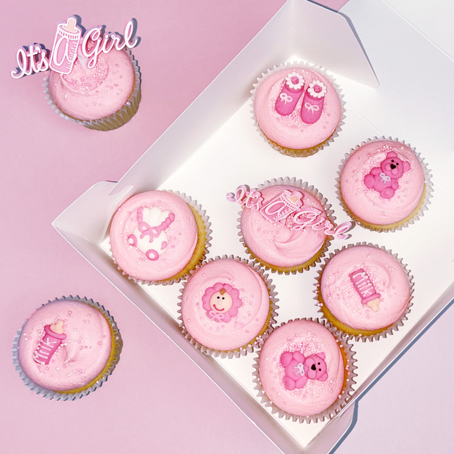 Babyshower Cupcakes It’s A Girl (Gross)